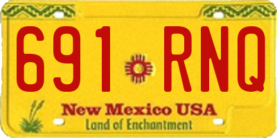 NM license plate 691RNQ