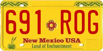 NM license plate 691ROG
