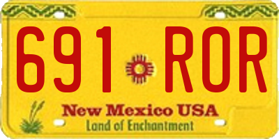 NM license plate 691ROR
