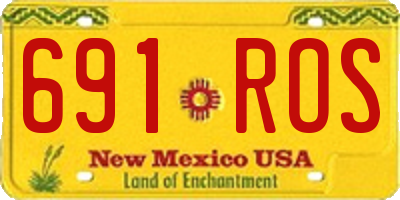 NM license plate 691ROS