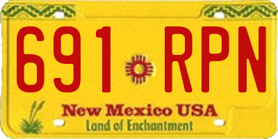 NM license plate 691RPN