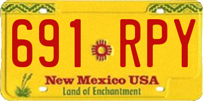 NM license plate 691RPY