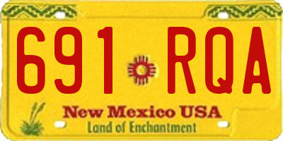 NM license plate 691RQA