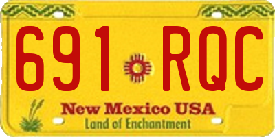 NM license plate 691RQC