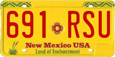 NM license plate 691RSU