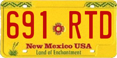 NM license plate 691RTD