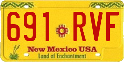 NM license plate 691RVF