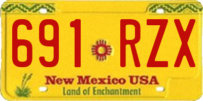 NM license plate 691RZX