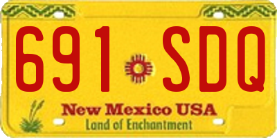 NM license plate 691SDQ