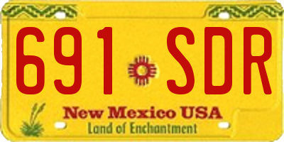 NM license plate 691SDR
