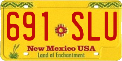 NM license plate 691SLU