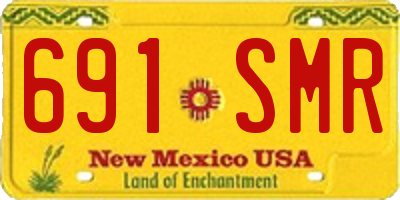 NM license plate 691SMR