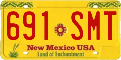 NM license plate 691SMT