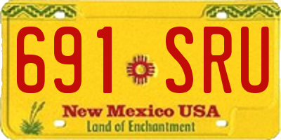 NM license plate 691SRU