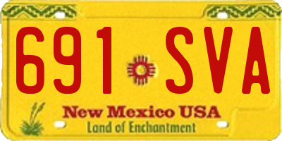 NM license plate 691SVA