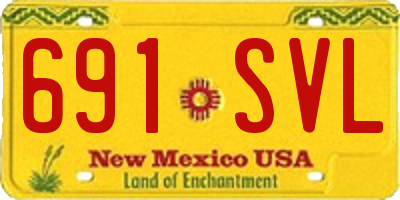 NM license plate 691SVL