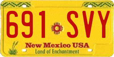 NM license plate 691SVY
