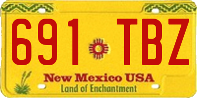 NM license plate 691TBZ