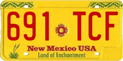 NM license plate 691TCF