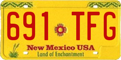 NM license plate 691TFG