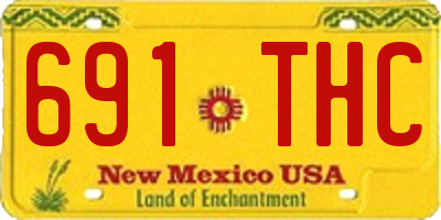 NM license plate 691THC
