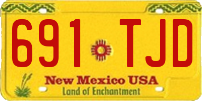 NM license plate 691TJD