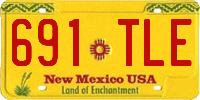 NM license plate 691TLE