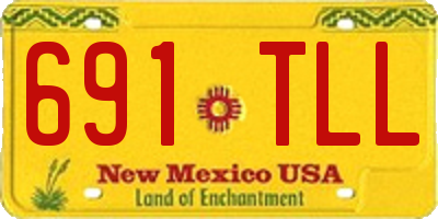 NM license plate 691TLL