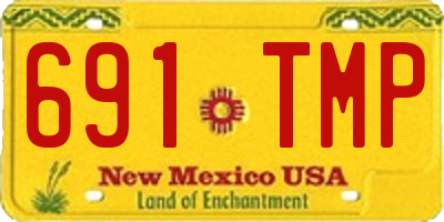 NM license plate 691TMP