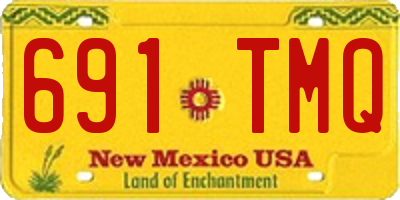 NM license plate 691TMQ