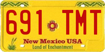 NM license plate 691TMT