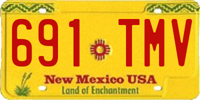 NM license plate 691TMV
