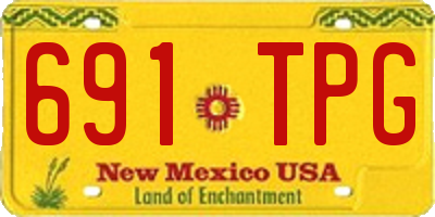 NM license plate 691TPG