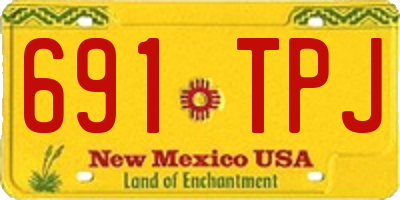 NM license plate 691TPJ
