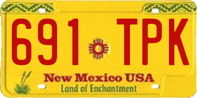 NM license plate 691TPK