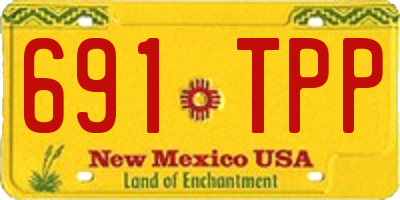 NM license plate 691TPP