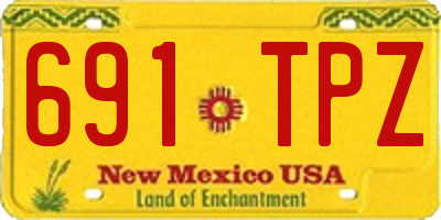 NM license plate 691TPZ