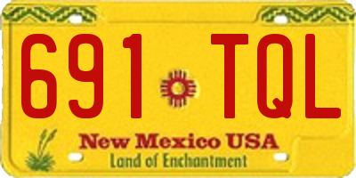 NM license plate 691TQL