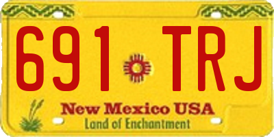 NM license plate 691TRJ