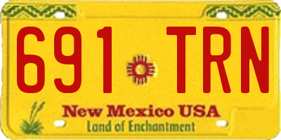 NM license plate 691TRN