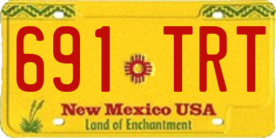 NM license plate 691TRT