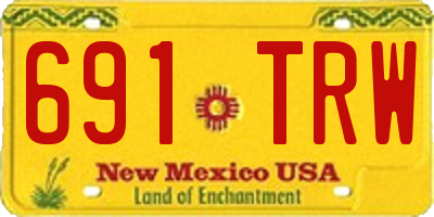 NM license plate 691TRW