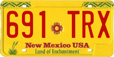 NM license plate 691TRX