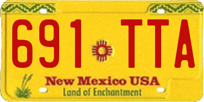 NM license plate 691TTA