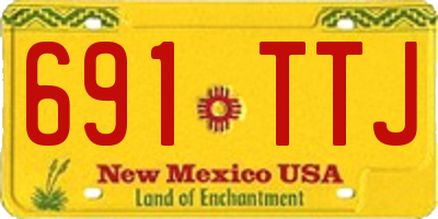 NM license plate 691TTJ