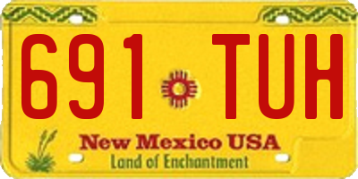 NM license plate 691TUH