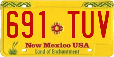 NM license plate 691TUV