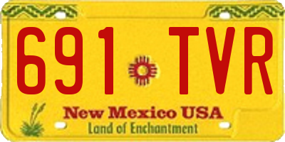 NM license plate 691TVR