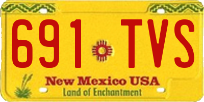 NM license plate 691TVS