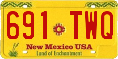 NM license plate 691TWQ